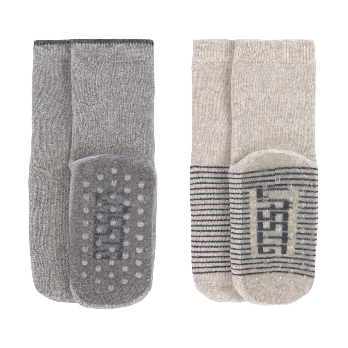 CALCETINES ANTIDESLIZANTES LÄSSIG (2 UDS.), GRIS - BEIGE