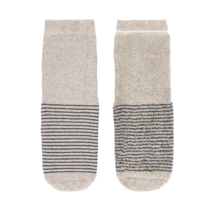 CALCETINES ANTIDESLIZANTES LÄSSIG (2 UDS.), GRIS - BEIGE