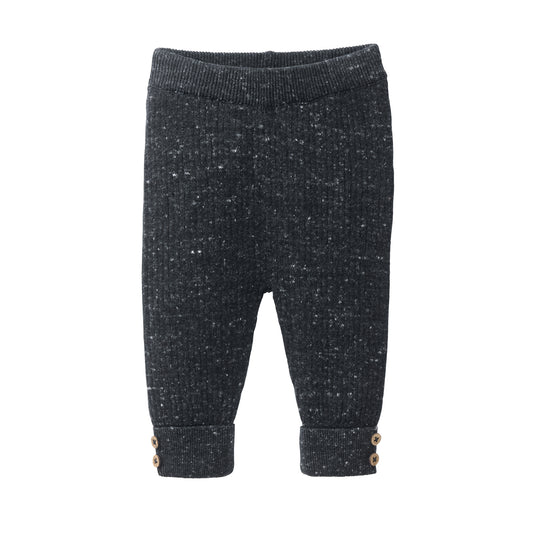 Pantalón de Punto Bebé en Algodón Orgánico GOTS - Gris Mélange